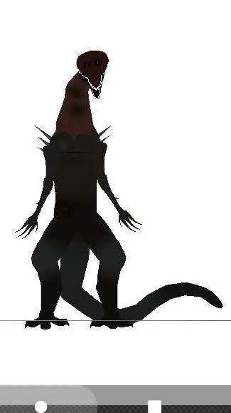 ai character: bloodbath Godzilla background