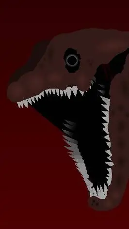 ai character: Godzilla bloodbath background
