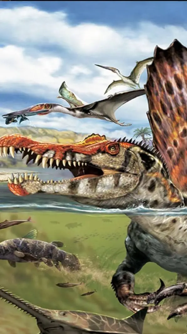 ai character: accurate spino background