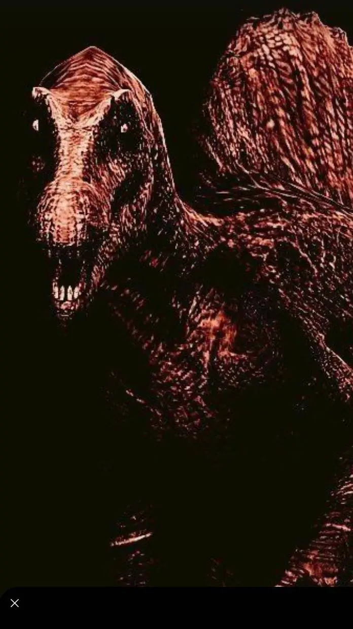 ai character: spinosaurus horror background