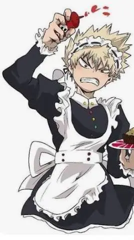 ai character: mha maid outfit background