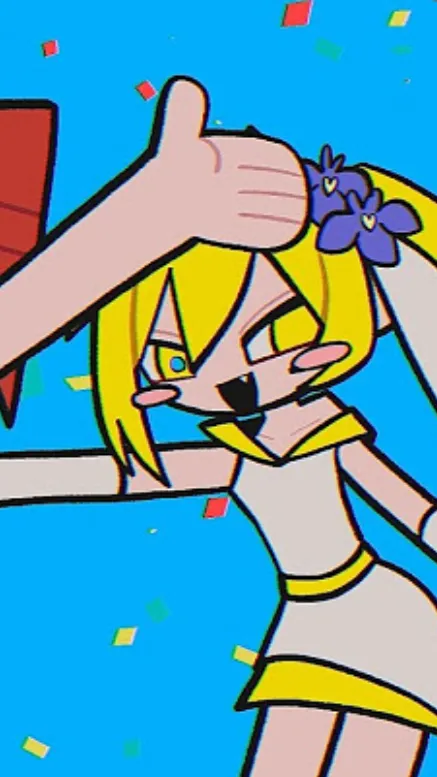 ai character: Baumkuchen Neru  background