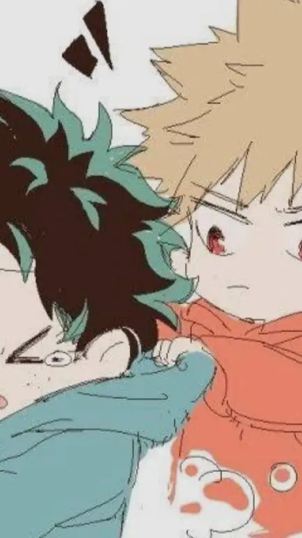 ai character: bakugo x drku 🧡💚 background