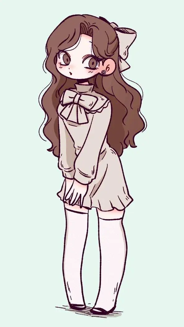 ai character: mabel lola y Meli background