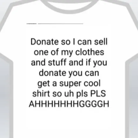 chat with ai character: PLS DONATE ME