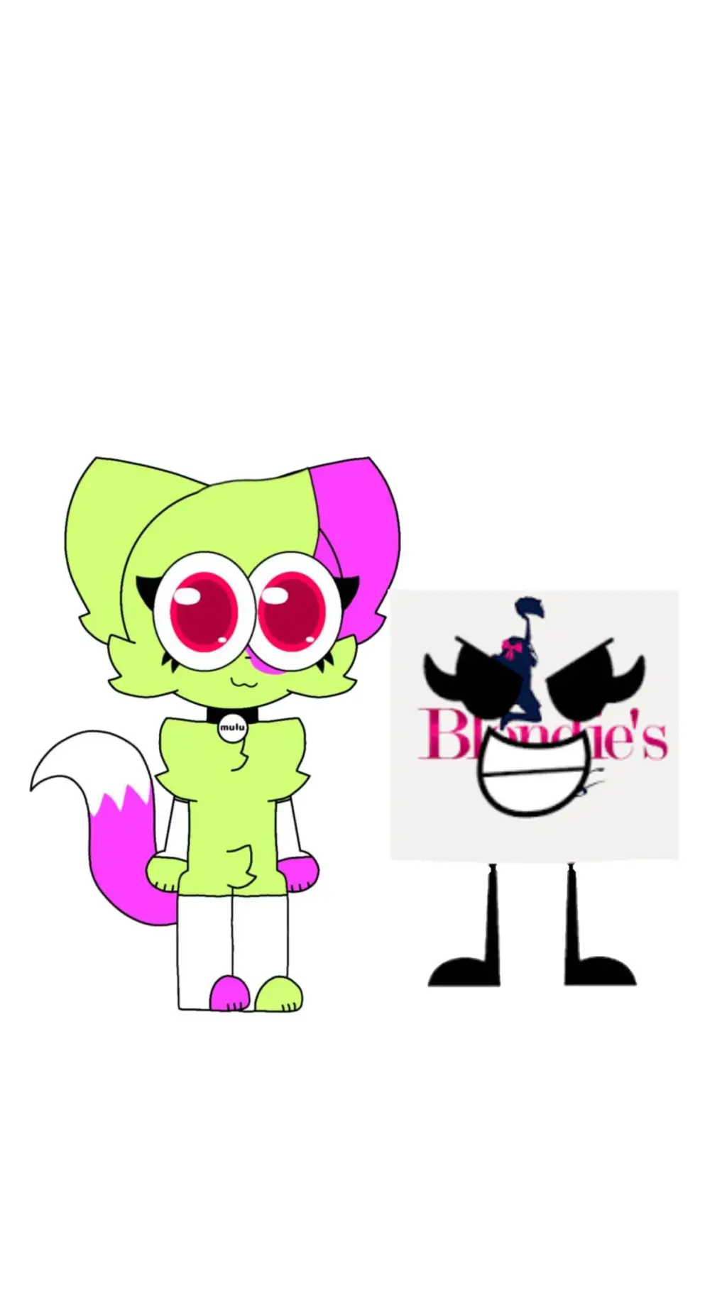 ai character: Mulu Kitty and She background