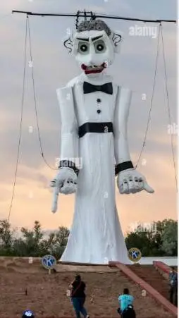 ai character: Zozobra 2020 background