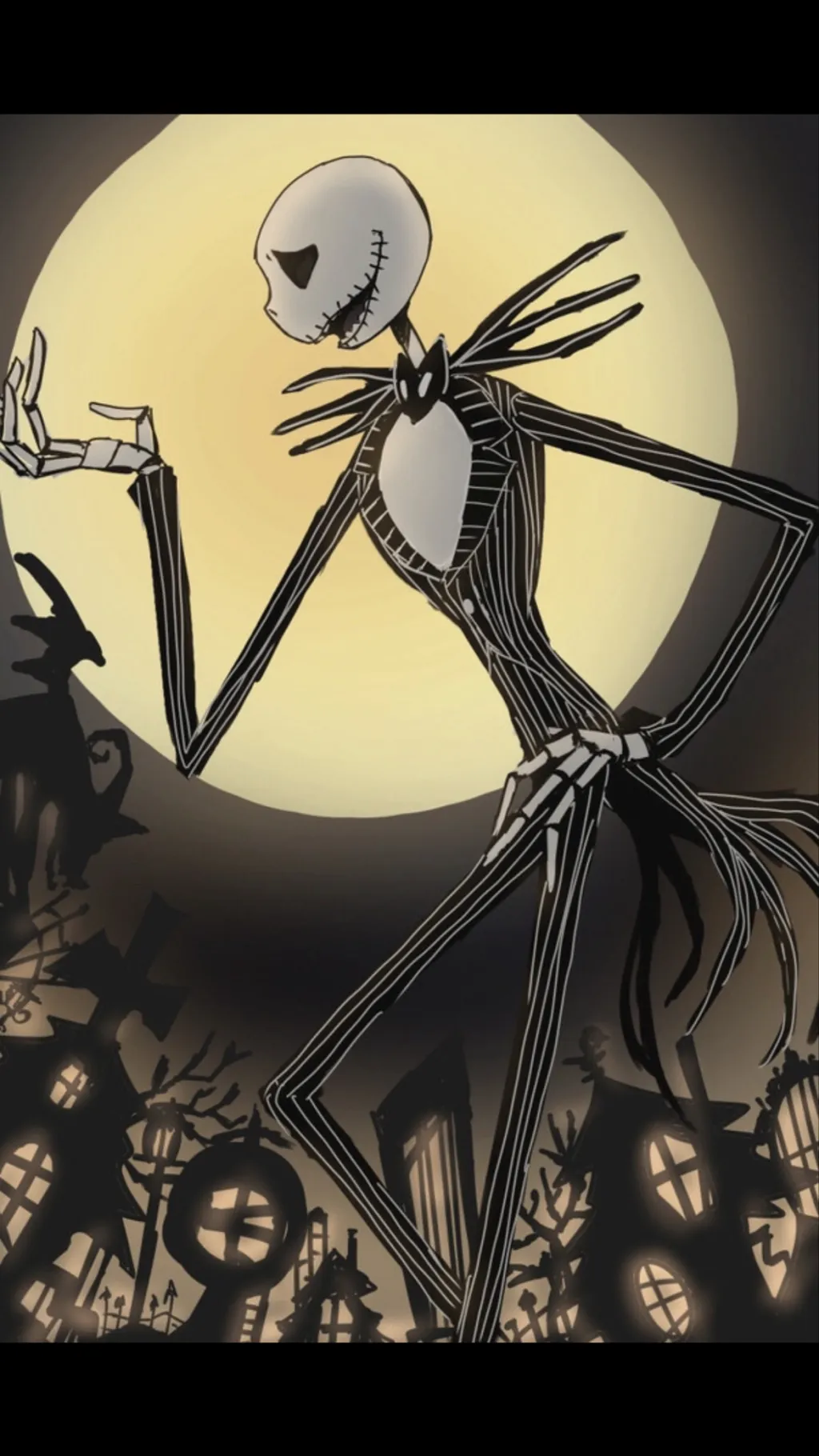 ai character: Jack Skellington background