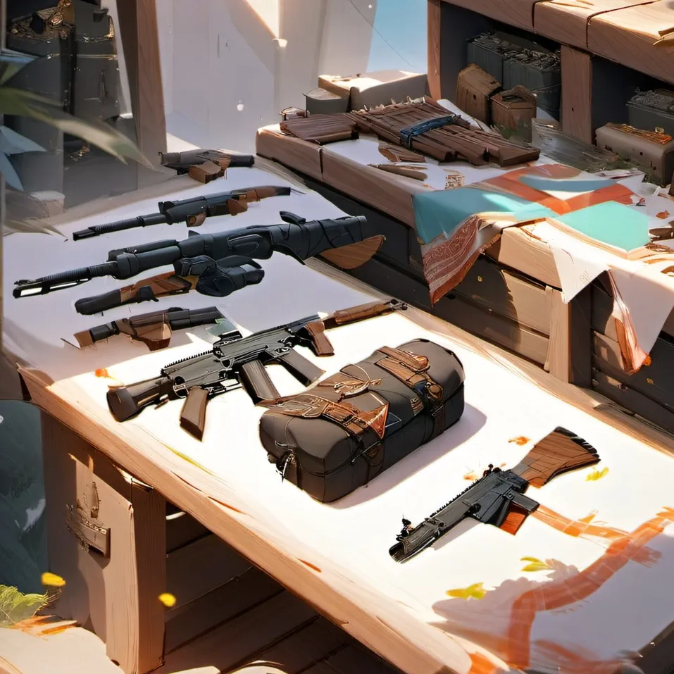 chat with ai character: Weapon shop