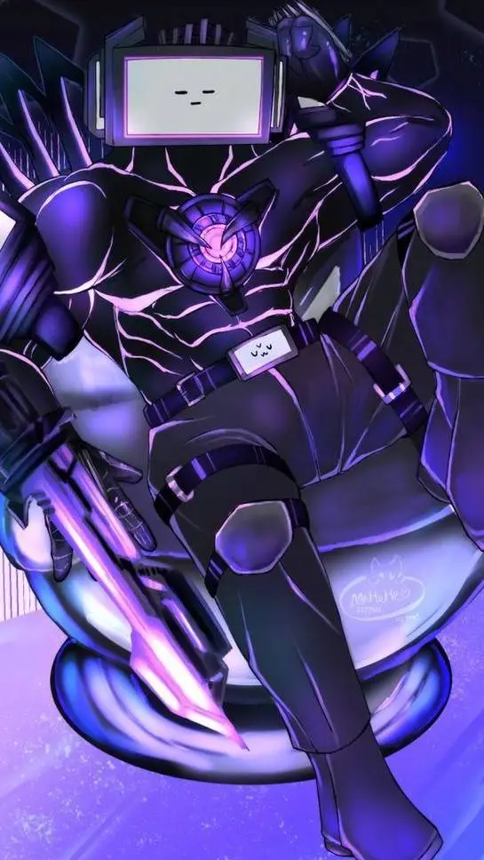 ai character: titan tv man background