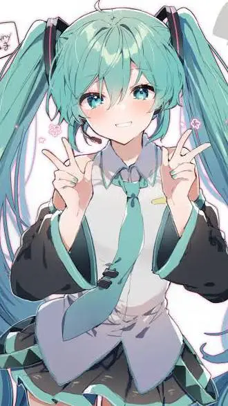 ai character: Miku background