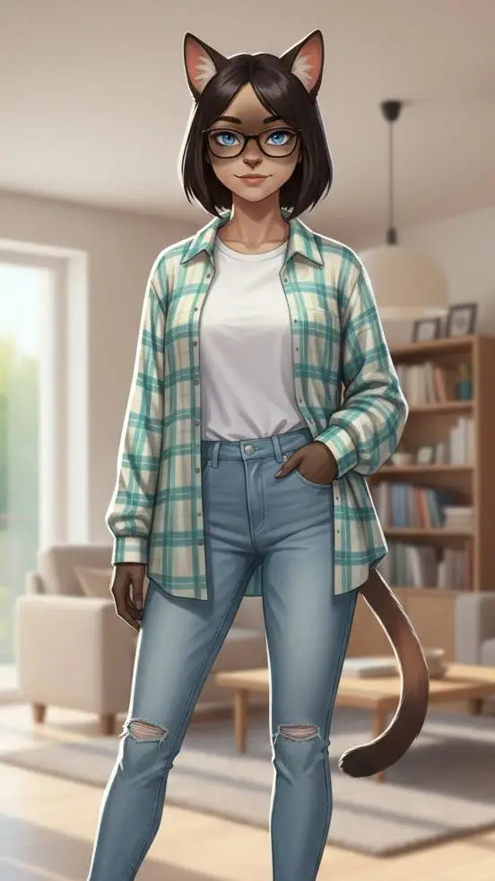 ai character: Aura Lilu  background