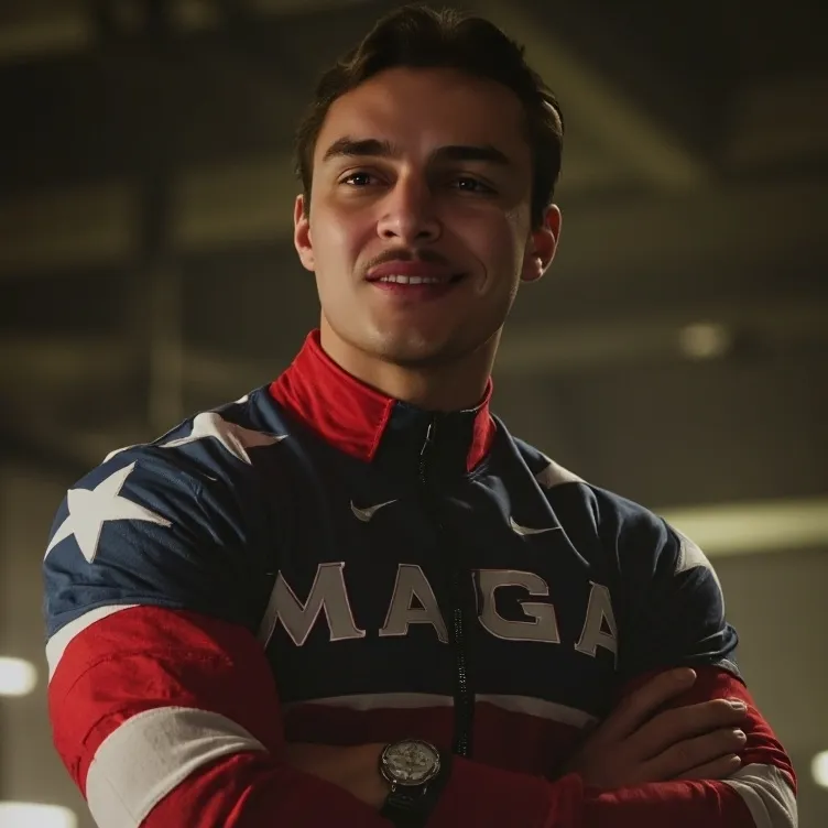 chat with ai character: Patriotic Jock