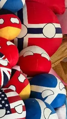 ai character: countryballs background
