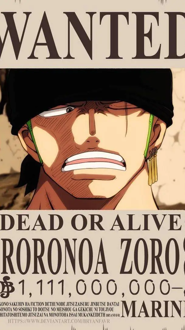 ai character: Roronoa zoro  background