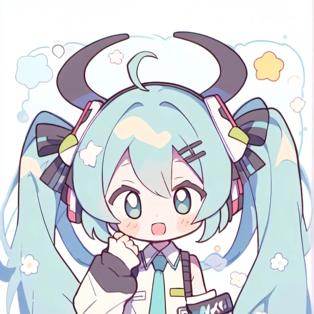 chat with ai character: chibi Hatsune miku