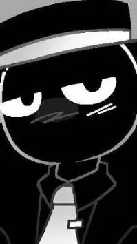 ai character: ☆Black- Sprunki☆ background