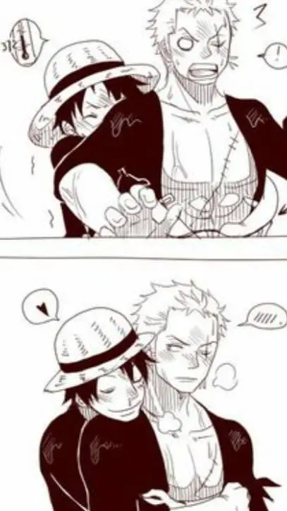 ai character: Luffy x Zoro  background