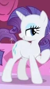 ai character: 🦄Rarity🦄 background