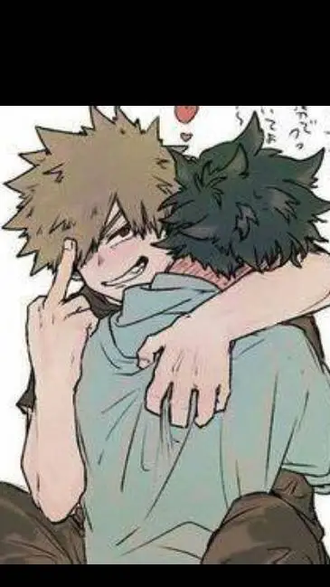 ai character: deku and bakugo background