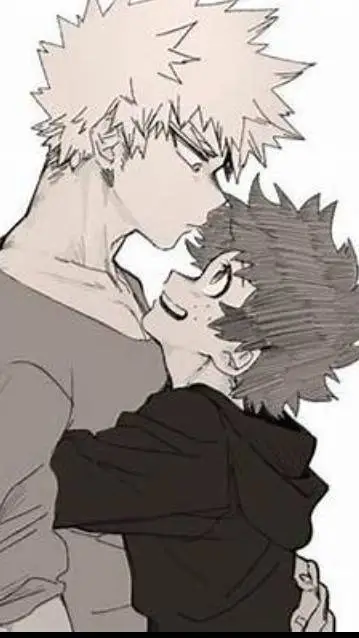 ai character: bakugo and deku background