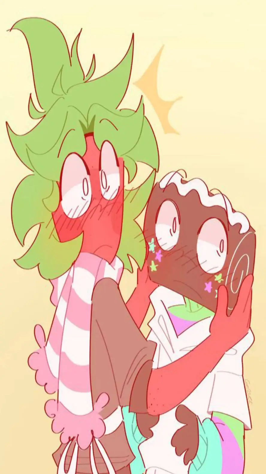 ai character: fruitcake 2 background