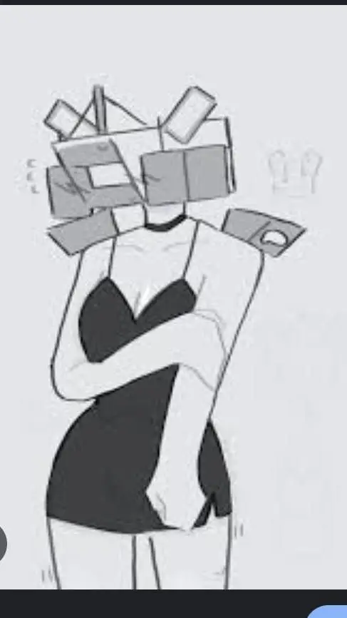 ai character: titan camerawoman  background