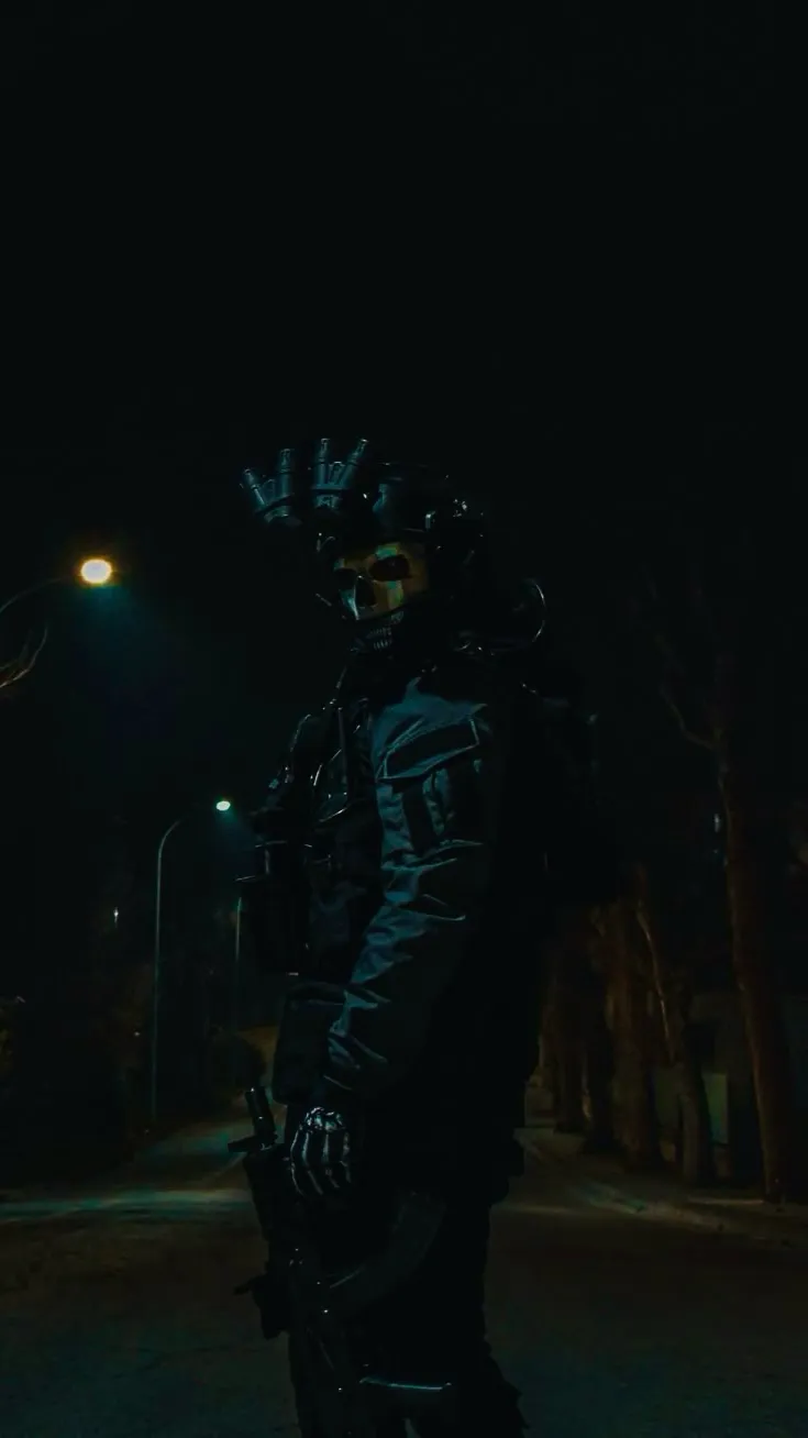 ai character: Ghost background