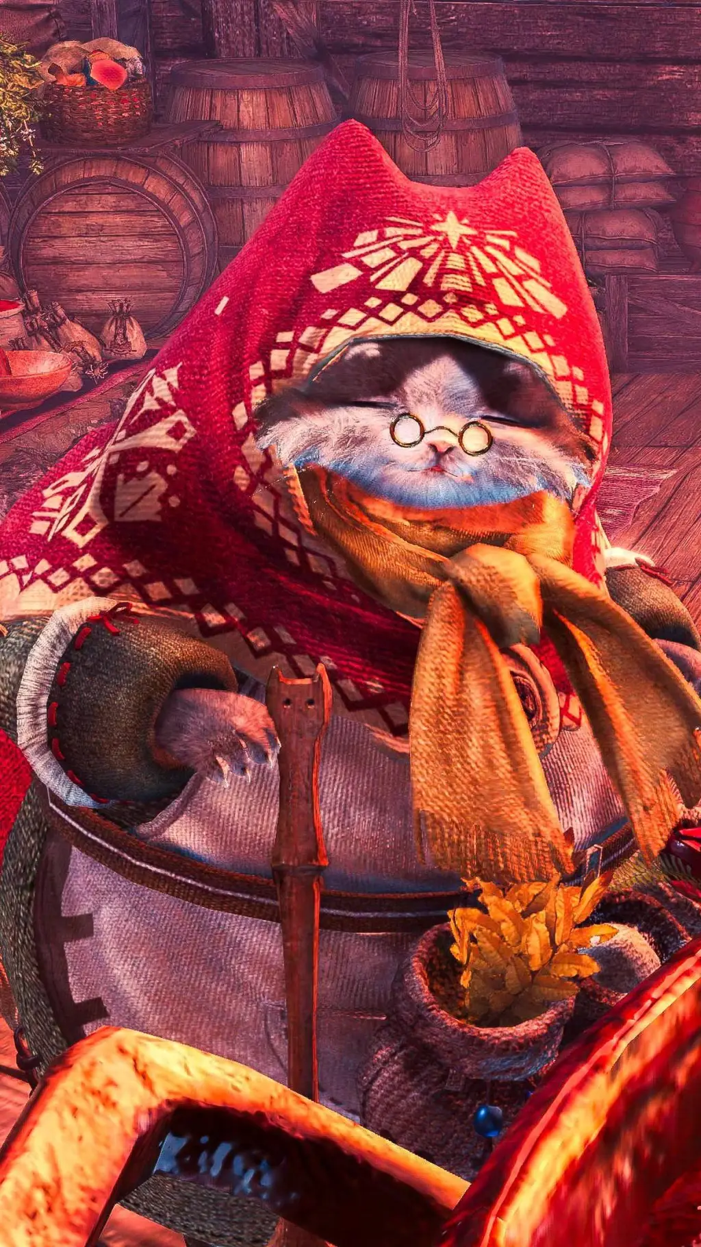 ai character: Grammeowster Chef background