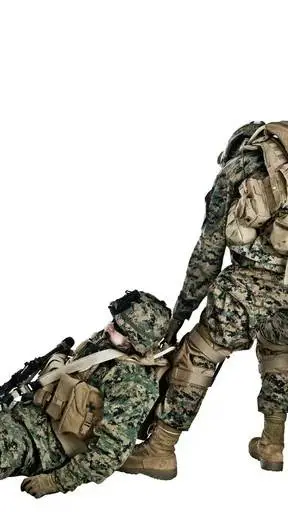 ai character: injured soldier u background