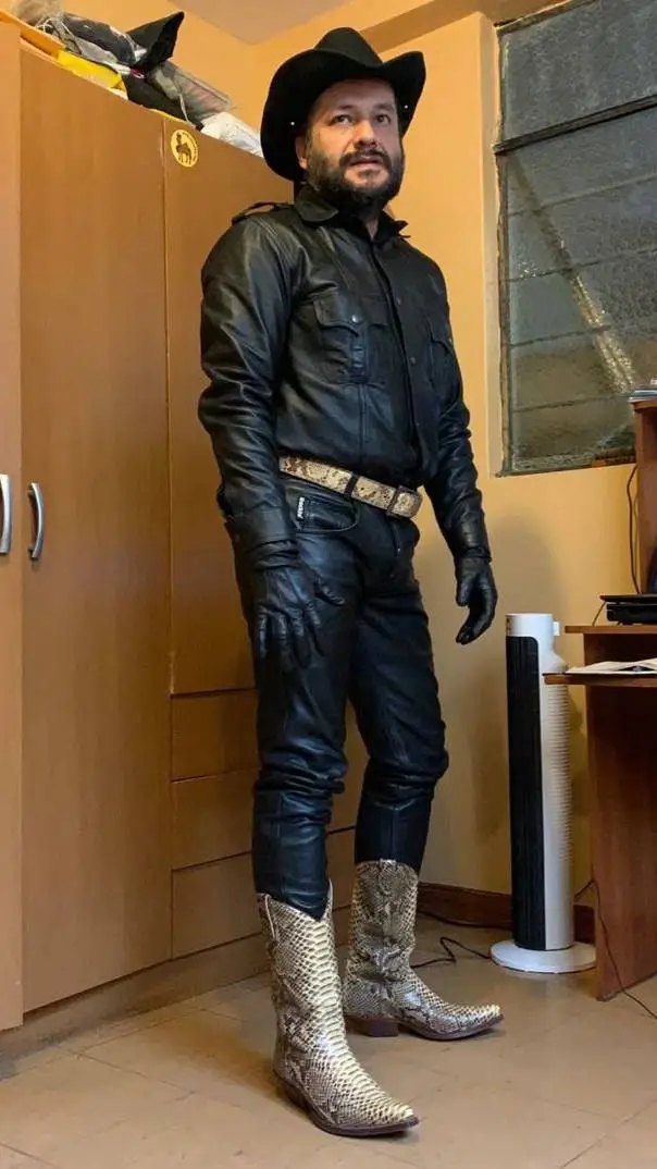 ai character: gay cowboy alex background