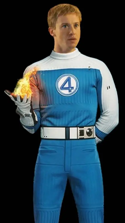 ai character: Johnny storm  background