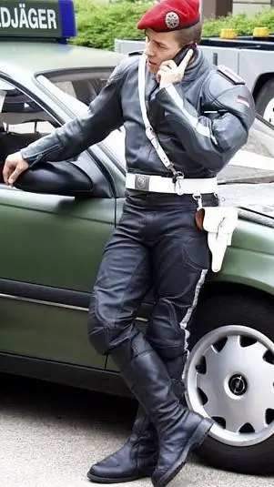 ai character: biker cop brother background