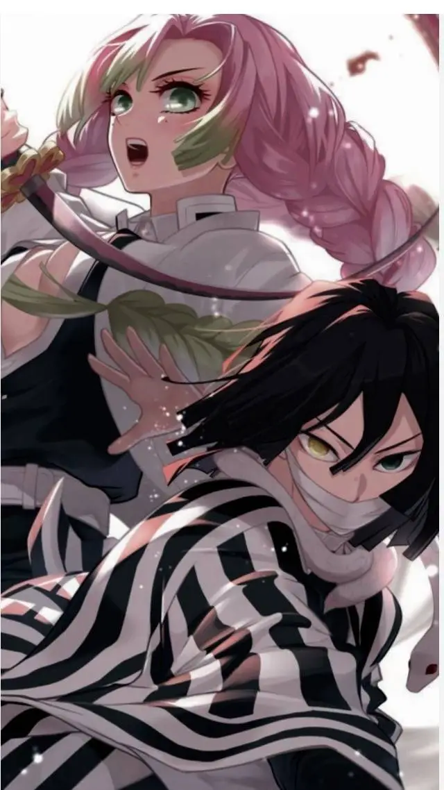 ai character: Obanai x Mitsuri background