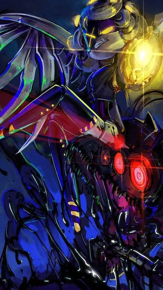 ai character: Murder Drones  background