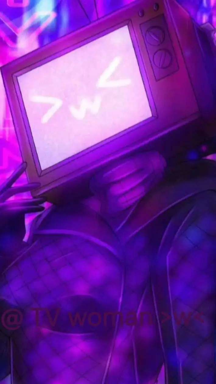 ai character: TV woman background