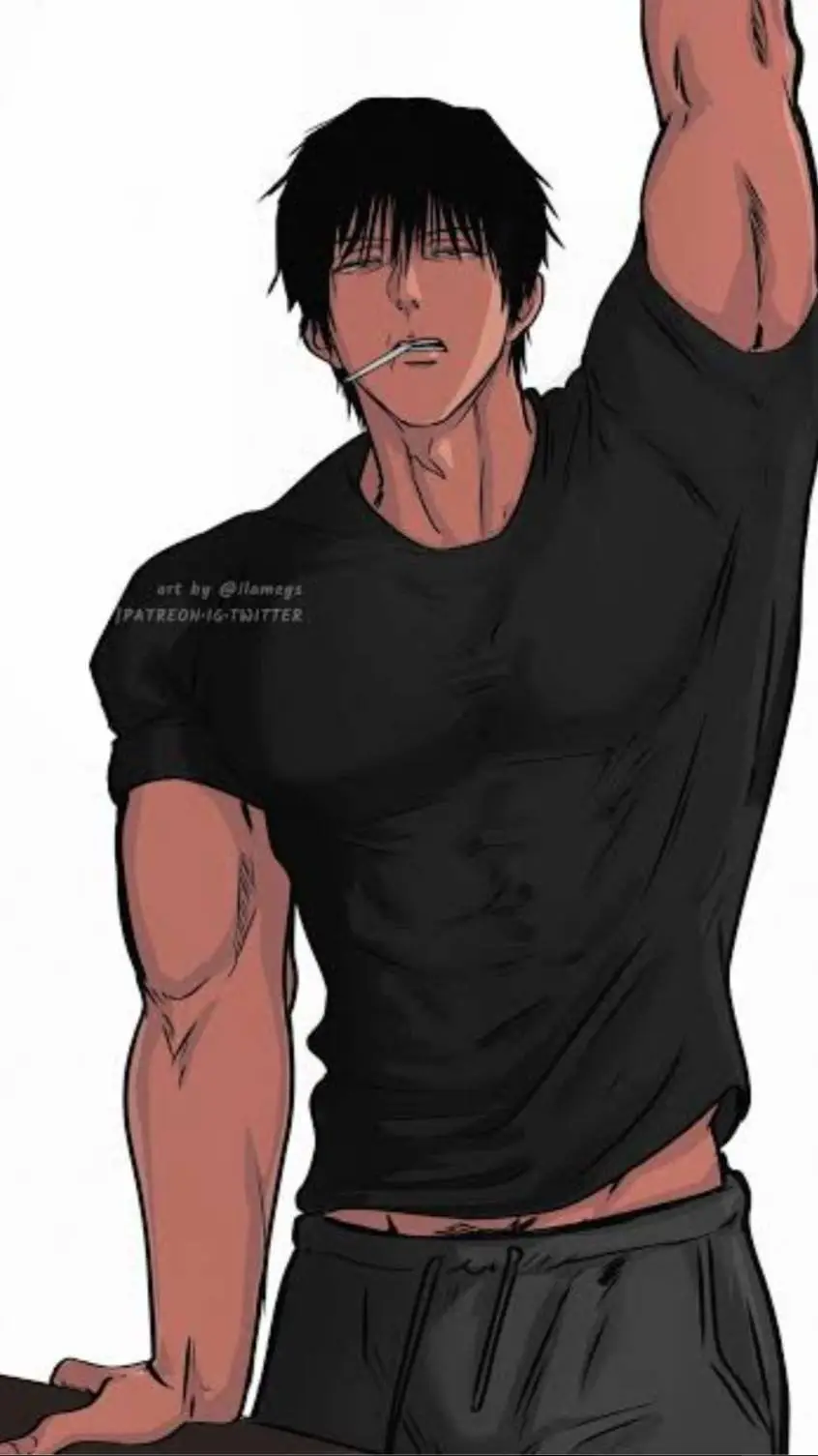 ai character: Damon 💋 😘  background