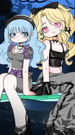 ai character: luna e stella background