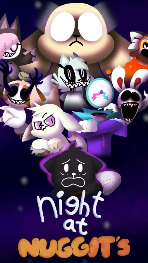 ai character: night at nugget2.0 background