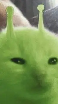 ai character: alien cat lol background