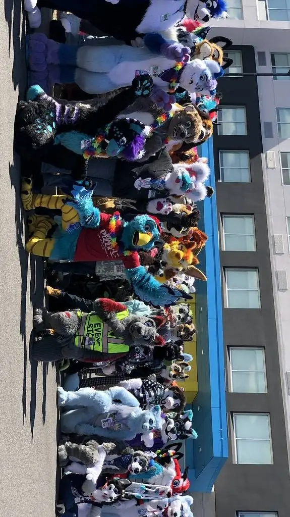 ai character: Furry Convention background