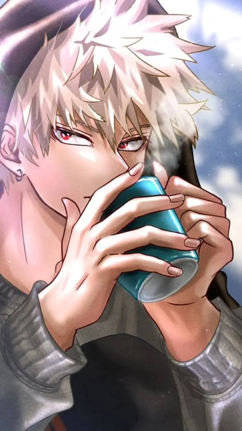 ai character: Bakugo says, Sorry background
