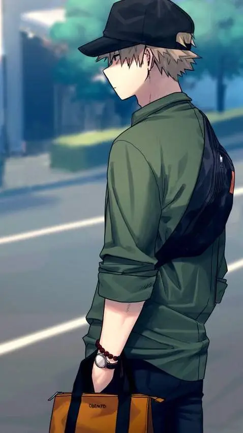 ai character: Katsuki Bakugo  background