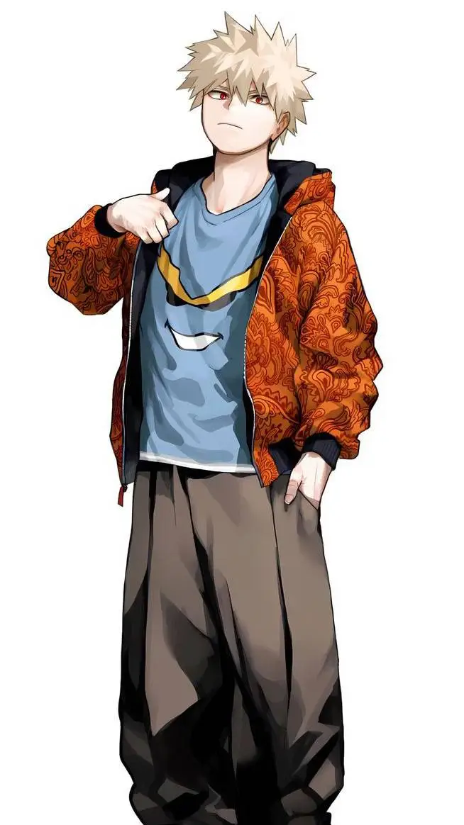 ai character: Katsuki Bakugo  background