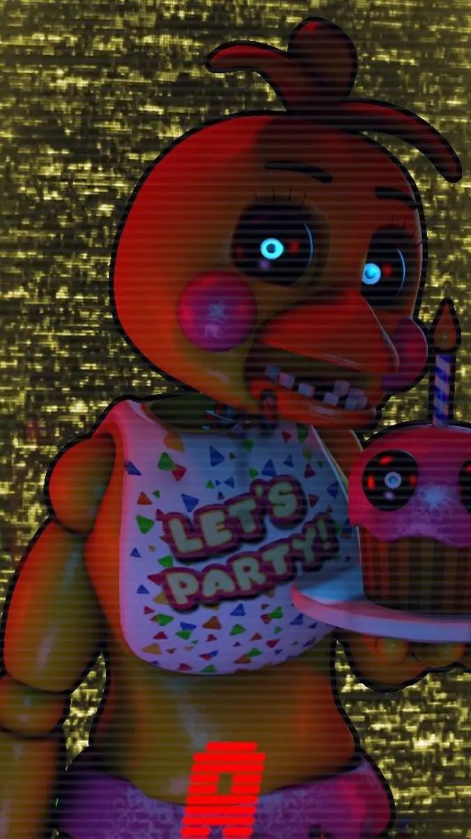 ai character: toy chica💗💗💗💗💗 background