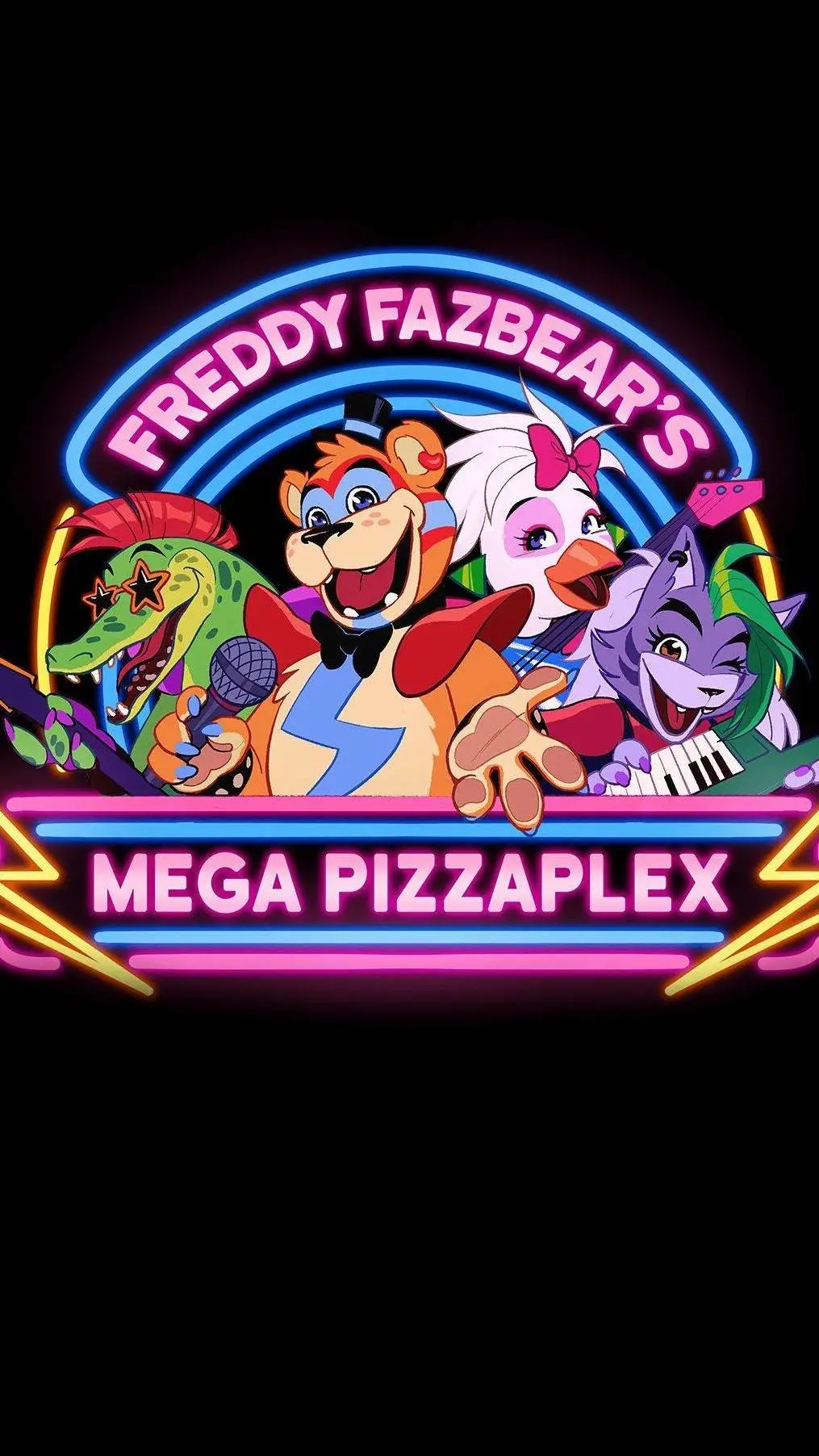 ai character: THE PIZZAPLEX background