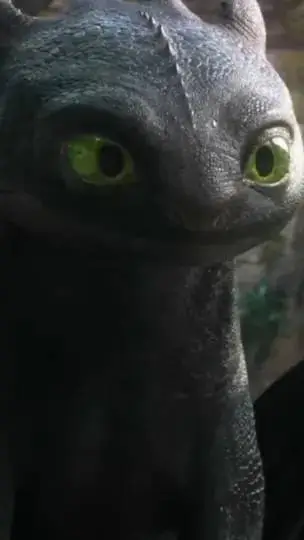 ai character: toothless  background