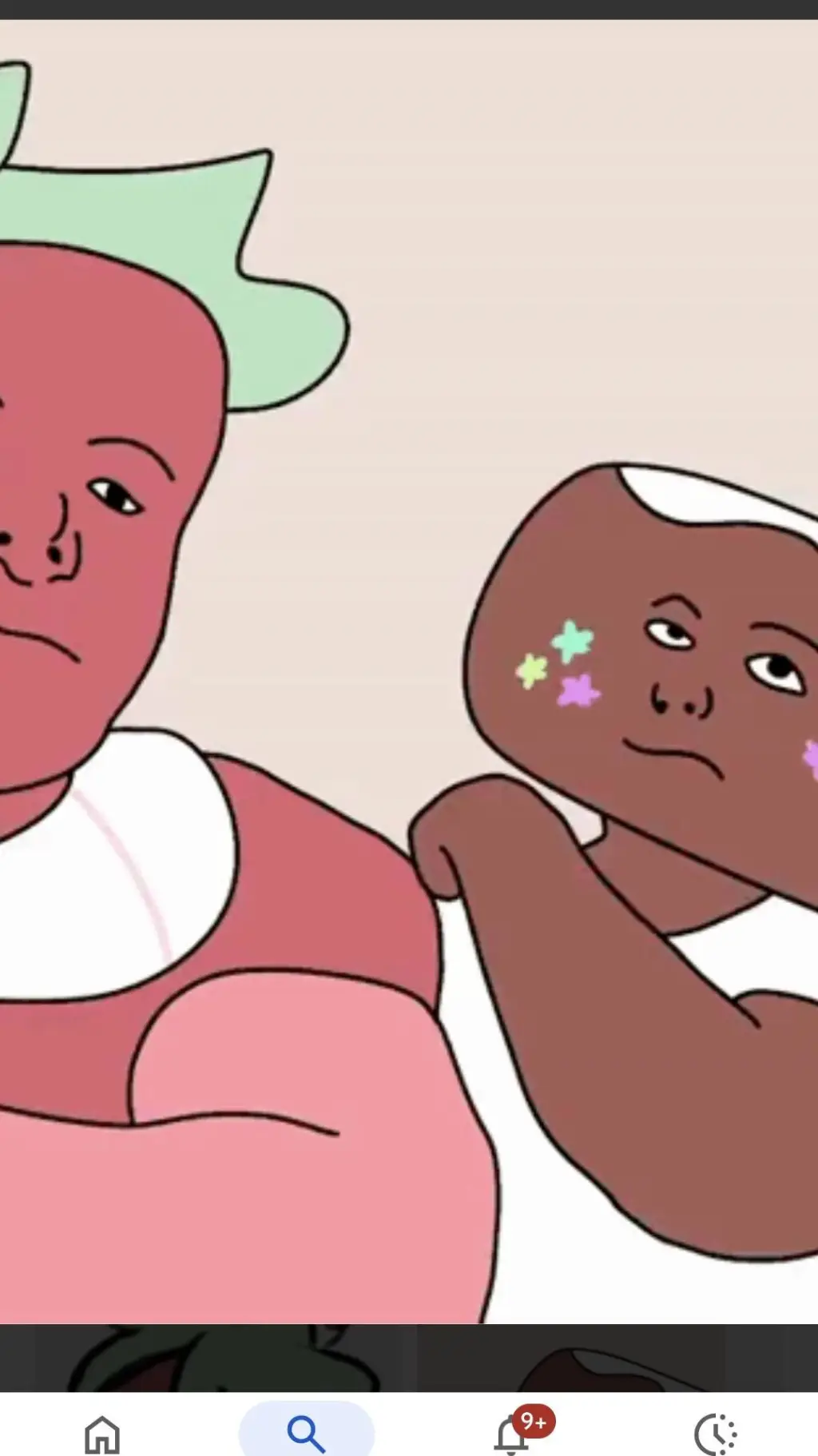 ai character: GET OUT- background