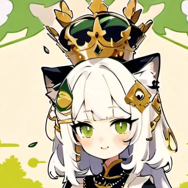 chat with ai character: Cat queen of grass