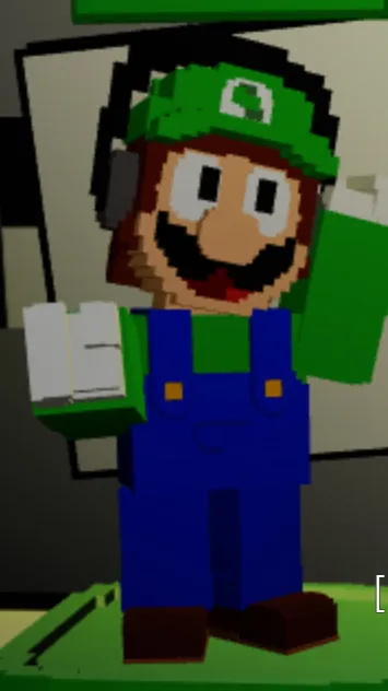 ai character: Luigi kid  background